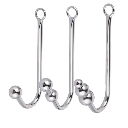 Anal Hooks Collar with Hook 5334 Anal and Beaded Cuffs Elegant 0925